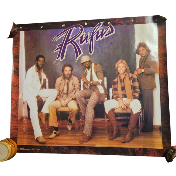 Rufus Numbers Vintage 1979 Promo Album Poster 27x31 Original MCA Records Jazz